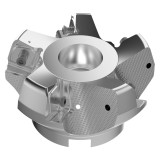 Seco Tools 03157451 | R220.56-04.00-22-5A 100.00mm Diameter x 11.00mm Depth of Cut x 63.00mm Functional Length -7 Degree Rake Radial Angle Double QuattroMill Face Mill
