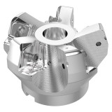 Seco Tools 03157454 | R220.56-03.00-22-5A 80.00mm Diameter x 11.00mm Depth of Cut x 63.00mm Functional Length -7 Degree Rake Radial Angle Double QuattroMill Face Mill