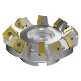 Seco Tools 03157471 | R220.54-0125-22-8A 125.00mm Diameter x 9.00mm Depth of Cut x 63.00mm Functional Length -7 Degree Rake Radial Angle Double QuattroMill Face Mill
