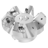Seco Tools 03157477 | R220.54-03.00-22-6A 80.00mm Diameter x 9.00mm Depth of Cut x 63.00mm Functional Length -7 Degree Rake Radial Angle Double QuattroMill Face Mill