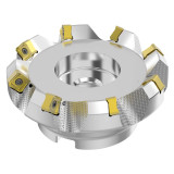 Seco Tools 03213626 | R220.54-0125-14-8A 125.00mm Diameter x 6.00mm Depth of Cut x 63.00mm Functional Length -7 Degree Rake Radial Angle Double QuattroMill Face Mill