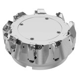 Seco Tools 03213787 | R220.54-8160-14-9CA 160.00mm Diameter x 6.00mm Depth of Cut x 80.00mm Functional Length -7 Degree Rake Radial Angle Double QuattroMill Face Mill