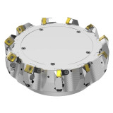 Seco Tools 03213792 | R220.54-808.00-14-11CA 200.00mm Diameter x 6.00mm Depth of Cut x 80.00mm Functional Length -7 Degree Rake Radial Angle Double QuattroMill Face Mill
