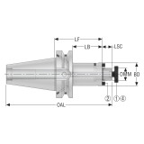 Seco Tools 03301649 | BT40TFADB-SM27-060-F3L1 48.00mm Diameter x 27.00mm Shank x 146.40mm OAL Shell Mill Holder