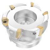 Seco Tools 03336118 | R220.69-0080-XO16-6A 80.00mm Diameter x 15.00mm Depth of Cut x 50.00mm Functional Length -4.42 Degree Rake Radial Angle Indexable Square-Shoulder Face Mill