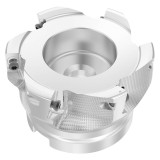 Seco Tools 03336118 | R220.69-0080-XO16-6A 80.00mm Diameter x 15.00mm Depth of Cut x 50.00mm Functional Length -4.42 Degree Rake Radial Angle Indexable Square-Shoulder Face Mill