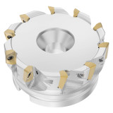 Seco Tools 03336150 | R220.69-04.00-XO16-10A 101.60mm Diameter x 15.00mm Depth of Cut x 50.00mm Functional Length -4.35 Degree Rake Radial Angle Indexable Square-Shoulder Face Mill