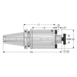 Seco Tools 10007144 | BT40ADB-SM27-100-L1 60.00mm Diameter x 27.00mm Shank x 186.40mm OAL Shell Mill Holder