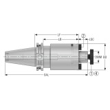 Seco Tools 10007179 | DIN50ADB-SM22-100-L1 48.00mm Diameter x 22.00mm Shank x 220.75mm OAL Shell Mill Holder