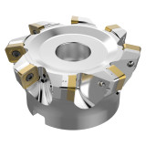Seco Tools 10097584 | R220.21-0125-SP18.8A 95.60mm Diameter x 2.50mm Depth of Cut x 63.00mm Functional Length -4 Degree Rake Radial Angle Indexable High-Feed End Mill