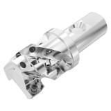 Seco Tools 10127490 | R217.82-3250.3S-046-SNAC15.3HA 50.00mm Diameter x 32.00mm Shank x 46.00mm Maximum Cutting Depth x 60.00mm Shank Length x 90 Degree Cutting Edge Angle 3 Flute Indexable Square-Shoulder End Mill