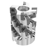 Seco Tools 10127494 | R220.81-0063-068-SNAC15.4KA 63.00mm Diameter x 68.00mm Maximum Cutting Depth x 90.00mm Functional Length x 90 Degree Cutting Edge Angle 4 Flute Indexable Square-Shoulder End Mill