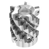 Seco Tools 10127495 | R220.81-0080-079-SNAC15.5KA 80.00mm Diameter x 79.00mm Maximum Cutting Depth x 100.00mm Functional Length x 90 Degree Cutting Edge Angle 5 Flute Indexable Square-Shoulder End Mill