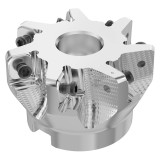 Seco Tools 10134778 | R220.88-0063-12-7SAP 63.00mm Diameter x 9.00mm Depth of Cut x 40.00mm Functional Length -9.5 Degree Rake Radial Angle Indexable Chamfer & Angle Face Mill