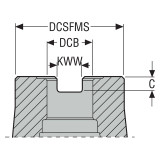 Seco Tools 10215185 | R220.94-0063-058-LO12.5A 63.00mm Diameter x 58.00mm Maximum Cutting Depth x 75.00mm Functional Length x 90 Degree Cutting Edge Angle 5 Flute Indexable Square-Shoulder End Mill