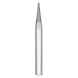 Seco Tools 17004833 | MBZ215.375E1B.0Z2 0.375" Diameter x 0.375" Shank x 0.187" Corner Radius x 3.000" OAL 2 Flute AlTiN Coated Carbide Ball End Mill