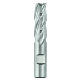 Seco Tools 17011893 | SPC4081.500P1S.3Z6 1.500" Diameter x 1.250" Shank x 4.500" OAL x 30 Degree Helix Angle 6 Flute Uncoated HSCO Square End Mill