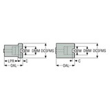 Seco Tools 75027333 | 335.10-2232 22.00mm Connection Diameter x 22.00mm Shank x 50.00mm OAL Slotting Cutter Adapter