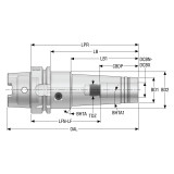 Seco Tools 10137328 | HSKA63-HCS06-145 0.787" Body Diameter x 3.543" Body Length Hydraulic Chuck
