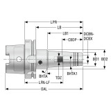 Seco Tools 10137337 | HSKA100-HCS12-150 0.984" Body Diameter x 3.543" Body Length Hydraulic Chuck
