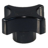 Carr Lane CLM-6-PPK-1-PACKOF2 | M6 Thread x 1.00mm Pitch Four-Prong Knob - Tapped (Phenolic)