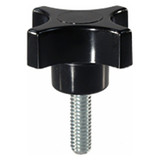 Carr Lane CL-1A-PPK1T-PACKOF2 | #10-32 Thread x 5/8" Diameter Four-Prong Knob - Stud Type (Phenolic)