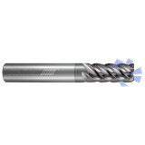 Helical Solutions 89937 | 0.500" Diameter x 0.500" Shank x 3.000" OAL x 1.250" LOC 5 Flute NPLUS Coated Corner Radius End Mill