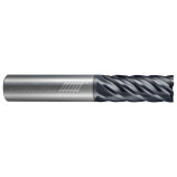 Helical Solutions 89504 | 0.093" Diameter x 0.250" Shank x 2.500" OAL x 0.281" LOC 6 Flute APLUS Coated Corner Radius End Mill