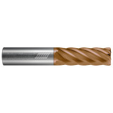 Helical Solutions 89400 | 0.625" Diameter x 0.625" Shank x 3.500" OAL x 1.625" LOC 6 Flute TPLUS Coated Corner Radius End Mill