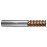 Helical Solutions 89637 | 0.250" Diameter x 0.250" Shank x 2.000" OAL x 0.375" LOC 8 Flute TPLUS Coated Corner Radius End Mill