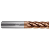 Helical Solutions 89661 | 0.250" Diameter x 0.250" Shank x 2.500" OAL x 0.750" LOC 6 Flute TPLUS Coated Corner Radius End Mill