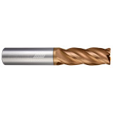 Helical Solutions 89995 | 0.093" Diameter x 0.250" Shank x 2.500" OAL x 0.187" LOC 4 Flute TPLUS Coated Corner Radius End Mill