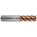 Helical Solutions 90000 | 0.062" Diameter x 0.250" Shank x 2.500" OAL x 0.250" LOC 5 Flute TPLUS Coated Square End Mill