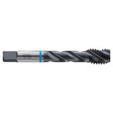 YG1 BI245 | UNC #6 - 32 Thread Size x 0.276" Thread Length x 0.141" Shank x 2.000" OAL x 40 Degree Helix Angle H5 Modified Bottoming Chamfer Type 3 Flute HardSlick Coated HSS-PM BI Spiral Blue Ring Tap