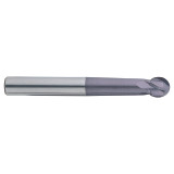 YG1 93422 | 1/2" Diameter x 1/2" Shank x 10.16mm LOC x 2-3/16" LBS x 4-1/4" OAL x 1/4" Radius x 30 Degree Helix Angle 4 Flute ALTiN Coated Carbide Ball Nose End Mill