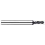 YG1 93427 | 0.90mm Diameter x 3.00mm Shank x 2.20mm LOC x 40.00mm OAL x 0.45mm Radius x 30 Degree Helix Angle 2 Flute ALTiN Coated Carbide Ball Nose End Mill
