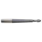 YG1 93540 | 3/8" Diameter x 5/8" Shank x 1-3/16" LOC x 4-29/32" LBS x 7-3/4" OAL x 3/16" Radius x 30 Degree Helix Angle 2 Flute ALTiN Coated Carbide Ball Nose End Mill