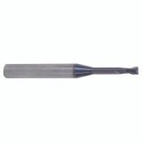 YG1 93555 | 1/16" Diameter x 1/8" Shank x 3/32" LOC x 1/2" LBS x 2" OAL x 30 Degree Helix Angle 2 Flute ALTiN Coated Carbide Corner Radius End Mill