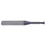 YG1 93558 | 5/64" Diameter x 1/8" Shank x 1/8" LOC x 5/8" LBS x 2" OAL x 30 Degree Helix Angle 2 Flute ALTiN Coated Carbide Corner Radius End Mill