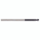 YG1 93579 | 1/8" Diameter x 1/8" Shank x 5/16" LOC x 4" OAL x 1/16" Radius x 30 Degree Helix Angle 2 Flute AlTiN Coated Carbide Ball Nose End Mill