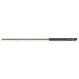 YG1 93581 | 1/4" Diameter x 1/4" Shank x 3/8" LOC x 4-3/4" OAL x 1/8" Radius x 30 Degree Helix Angle 2 Flute AlTiN Coated Carbide Ball Nose End Mill