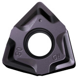 YG1 12000793 | WNEX080608R-GN 0.508" Inscribed Circle x 0.246" Thickness x 0.031" Radius x 90 Degree Edge Angle 6 Cutting Edge YG613 Grade TiAlN Coated Carbide WNEX Milling Insert