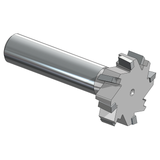 AB Tools 1208-STG | 1" Diameter x 3/8" Width 6 Flute Carbide Keyway Cutter