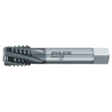 Emuge CU859300.5783 | 4" OAL 1/8"-27 Thread Size 3 Flute 15 Degree Helix Angle TICN Coated Interrupted Thread Pipe Tap