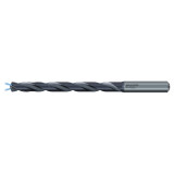 Emuge TA229744.1400 | 14.00mm Drill Size x 14.00mm Shank x 140.00mm Flute Length x 186.00mm OAL x 135 Degree Point Angle 2 Flute TiAlN-T63 Coated Carbide Extra Long Drill Bit