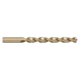Titan USA CD81439 | 0.100" Diameter x 0.100" Shank x 2.375" OAL 2 Flute Gold Oxide Coated Cobalt Jobber Length Drill Bit