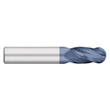 Titan USA TC11500 | 0.031" Diameter x 1/8" Shank x 0.188" LOC x 1.500" OAL 4 Flute Uncoated Carbide Ball End Mill
