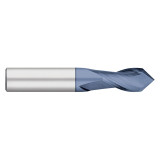 Titan USA TC32210 | 0.156" Diameter x 1/8" Shank x 0.563" LOC x 1.500" OAL 2 Flute AlTiN Coated Carbide Drill Mill