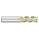 Titan USA TC63525 | 0.375" Diameter x 3/8" Shank x 2.250" LOC x 5.000" OAL 3 Flute ZrN Coated Carbide Square End Mill