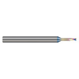 Harvey Tool 689504-C4 | 0.20mm Diameter x 4.00mm Shank x 0.30mm LOC x 50.00mm OAL 2 Flute C4 Coated Square End Mill
